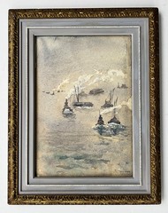 Early 20th c New York Harbor Tugboats Sybil Walker (1882 – ), listed NY