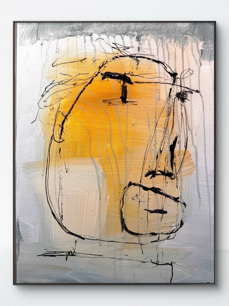 Original Abstract Expressionism 12×16 Person Living Room Signed Fine Art 383