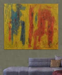 Mark Little original,￼ 72” X 60”Acrylic, Abstract,POP,XL ,Action Painting