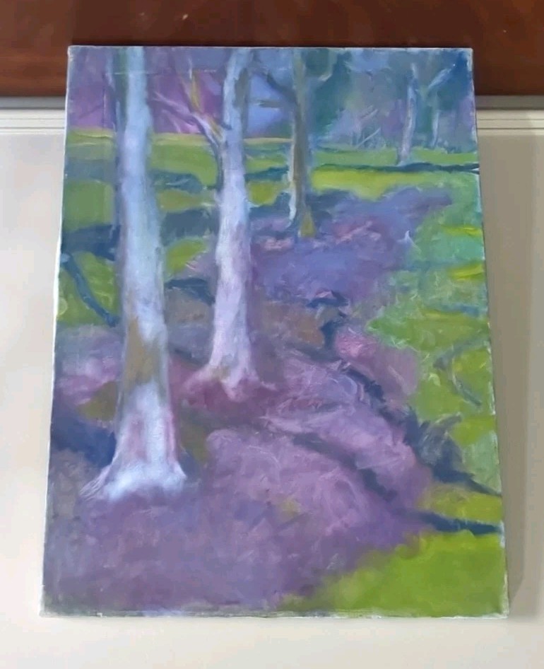 Estate Sale Collection Texas Artist Acrylic Impressionism Painting 18″ x 24″
