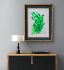 Messa Art- Wildflowers 3- 12×16 Abstract Impressionism Original Art on Paper