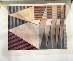 Original Post Modern Abstract Geometric Painting By Mike Moor