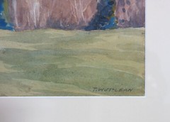 Thomas Wesley McLean (1881-1951) Canadian Watercolor Madawaska Landscape c.1910