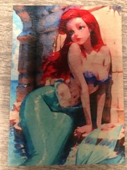 ACEO Liquitex Sketch – Ariel – 1/1 – Authenticity Stamp – Auto – FREE SHIPPING