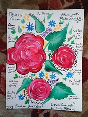 Petals Up Queen 9×12 Thick Watercolor Paper Original Art Abstract Expressionism