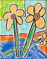 Original Murillo Painting | Daisies | 8×10″ | Pastel on Paper | Signed