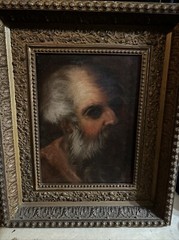 antique 18th century oil painting Old Man Portrait on Canvas Italian ?School