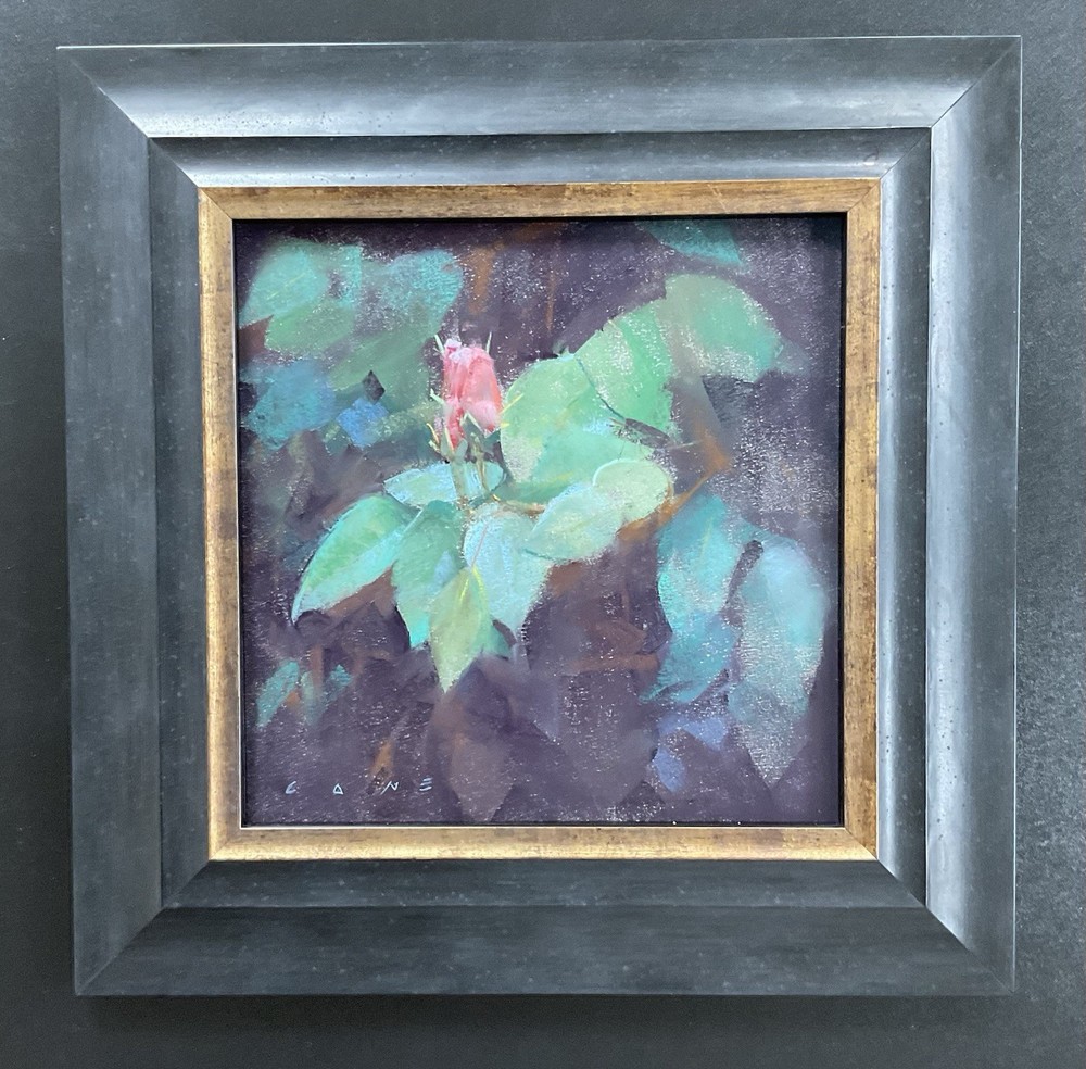 Framed BILL CONE Original pastel drawing – Still Life Roses “HOPE” Artist Signed