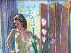 ROBERT FINCH 20th c. American PAINTING Young Female Nude PHILADELPHIA PA ARTIST