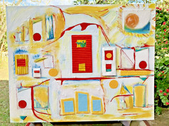 16×20 Original Painting Pop Surreal Art On Canvas Panel Her Orbit artplanet9