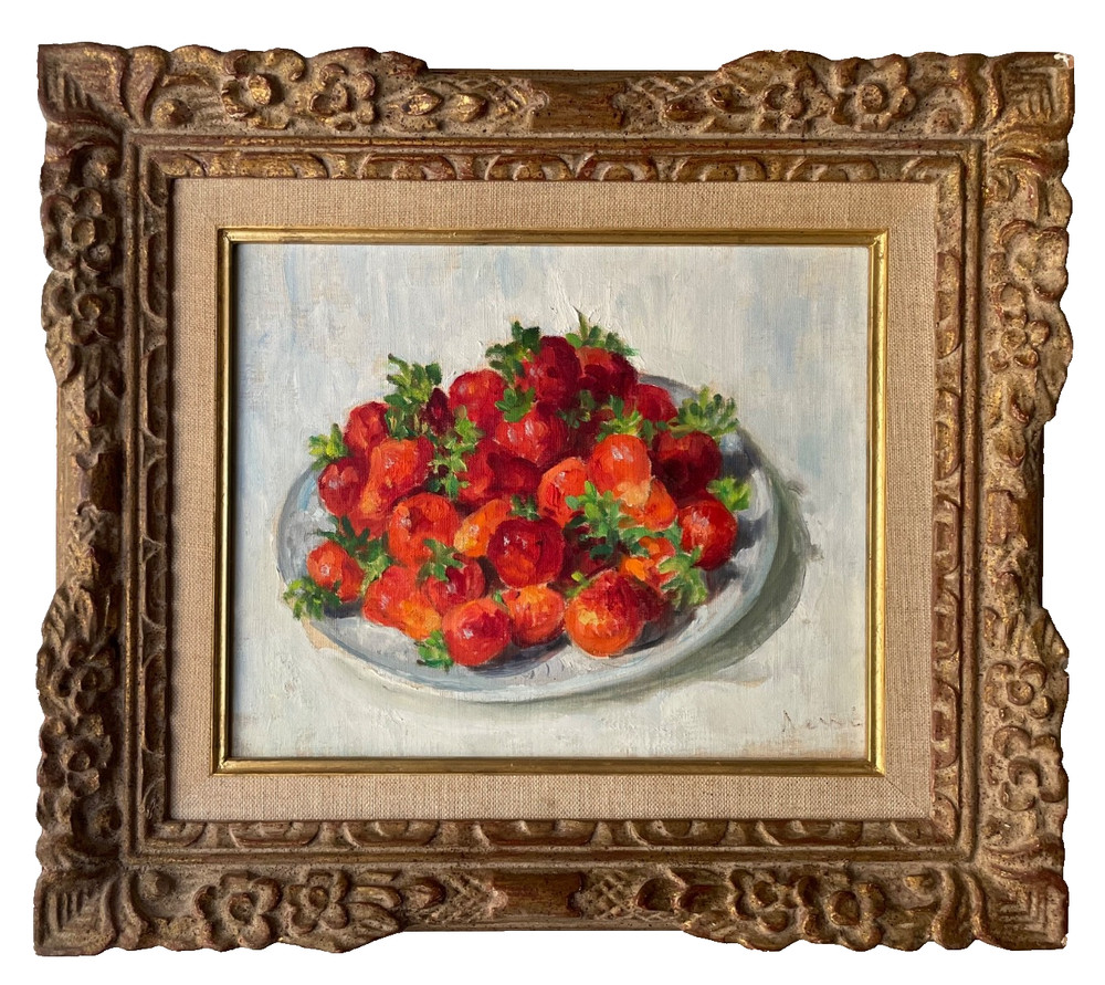 Original Oil on Canvas Still Life Nessi-Valtat French Signed Montparnasse Frame