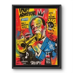 Faris Art -Satchmo- 11×14 : Neo Expressionism Original Artwork on Canvas
