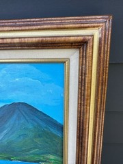 24”x19” Painting of Lake Atitlan, Guatemala, signed, Framed