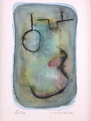 🌟 FEROL SIBLEY WARTHEN „BETA“ ORIGINAL WATERCOLOR 20TH CENTURY ART
