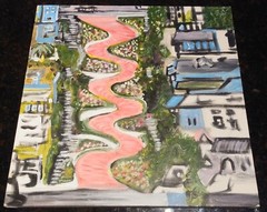 San Francisco Ca Lombard Crooked St Original Art Painting Signed By Danny Ayala