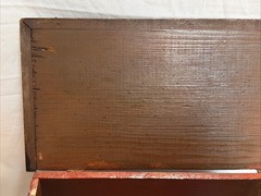 Signed David Ellinger Folk Art Miniature Chest Hand Painted, RARE
