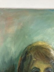Vintage Original Oil Painting Female Portrait -1970’s California -Signed