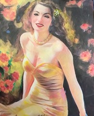 8×10 Original Sibley Art “PRETTY WOMAN” Haute Couture Fabulous 80s Fashion