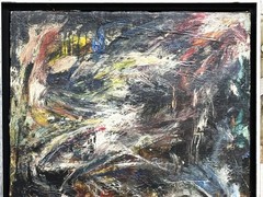 Zao Wou-Ki, Rare VTG c 1966 Abstract Expressionist Impasto O/C Signed/Dated „66“