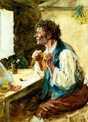 Hermann Kern (Hungary,1838-1912) watercolor painting antique 139686