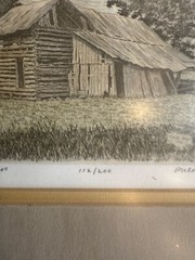 Vintage Phleat Boyd Art Signed Numbered 1976 Yesterday’s Echos 112/200