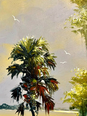 HAROLD NEWTON (1934-1994) SPECTACULAR FL HIGHWAYMEN OOB PAINTING,“MORNING LIGHT”