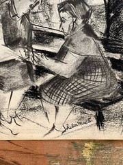 Helen Malta( Born 1912-1975) Set Of 3!Drawing / Paintings, All Signed