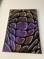 ACEOS Colorful Abstract shapes OOAK mini art 2.5x 3.5 signed bym Juan david