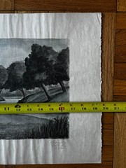 RARE Austrian Secessionist Gouache Painting Paper Johannes Fischer Signed 1937