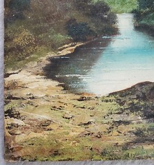 Eduard Caret 1910- Oil Painting French Barbizon Impressionist Landscape Listed