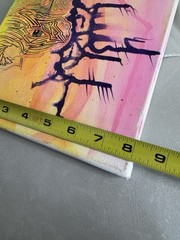 Set of 4 Original Abstract Acrylic Paintings Modern Art Gallery Wall Canvas 10×8