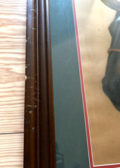PAIR of 2-Vtg Original Sykes Horse Realism Portrait Pastel Paintings 33“x27“