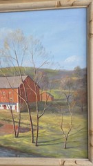 JOHN E BERNINGER LARGE OIL/CANVAS LEHIGH VALLEY PENNSYLVANNIA 1975 LANDSCAPE