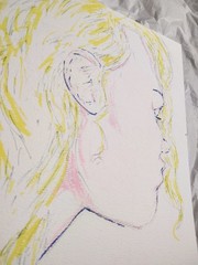 9 inch x 12 inch – Fashion/Portrait Drawing – NO FRAME by A. Avila