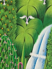 HENRI ROBERT BRESIL – HAITIAN ART: 8 X 10 ORIGINAL OIL PAINITING UNFRAMED