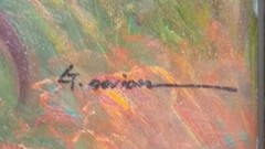 Pastoral Landscape Farmhouse Country Living Original Painting on Canvas Signed