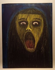 Oil pastels on heavy paper ( 11×14) by artist
