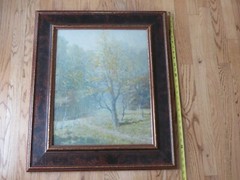 Original oil on canvas board „Trees in Landscape“ by Gavrilchenko Yuri