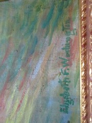 ANTIQUE ELIZABETH WASHINGTON OIL PAINTING 1920’S AMERICAN REGIONALISM HISTORIC