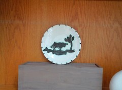 Pablo Picasso Madoura ceramic plate ‚Taureau sous l’arbre‘ AR 159