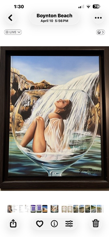 Gino Ramos BOUZON-MUXO” 5/106 Signed Framed Surreal Realism Canvas