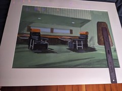 LAND OF THE GIANTS Movie Props CONCEPT ART PAINTING Sci-fi FIlm 1968 Spindrift