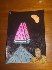 Original Star Trek Captain Kirk Fruit Space Moon Alien Abduction Spaceship Alien
