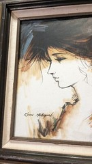 Vintage Signed Kevin McAlpin~ „Twins“~ ORIGINAL Oil Painting~12×16 No COA