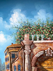 Original Oil Painting – Venice Canal Waterway, Italy
