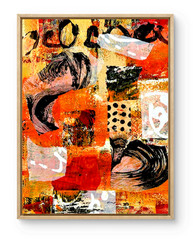 Abstract Art „In Harmony“ Original Acrylic 11×14 inch Painting on Gallery Paper