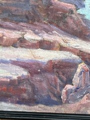 Antique Grand Canyon Painting Landscape Unsigned Nell Walker Warner 1930’s Oil
