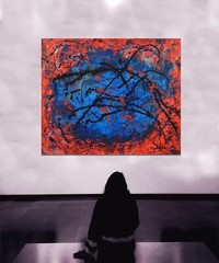 Jackson Pollack style ￼painting￼ 72” X 60”Acrylic, Abstract,POP,XL,Modern,Landsc