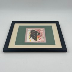Original Signed Abstract Contemporary Watercolor Mixed Media Painting