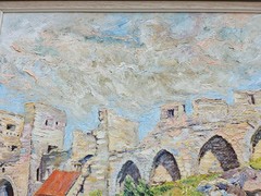 No.: 1211 expressionism oil painting artwork frame painting oil painting city